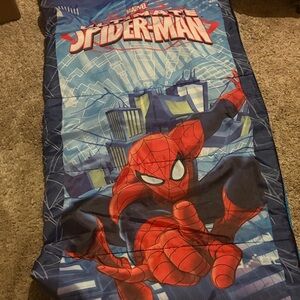 Marvel Spider-Man Blue and Red Throw Blanket/ sleeping bag